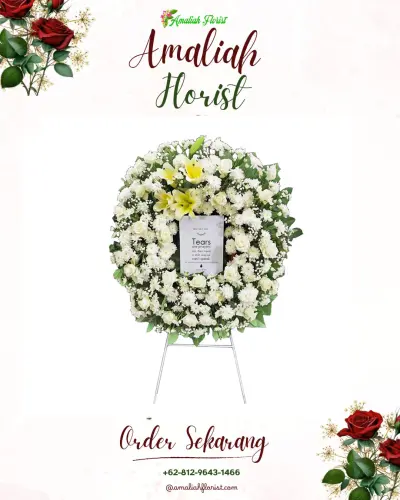 Krans Bunga Duka Cita di Sucen